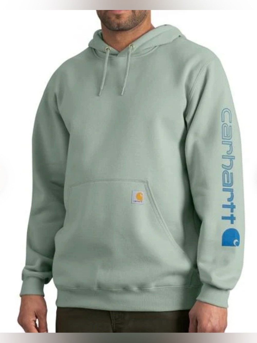 Carhartt Men's K288 Loose Fit Midweight Logo Sleeve Graphic Hoodie
